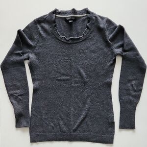 Banana Republic Blue Gray Cashmere Wool Blend Sweater
